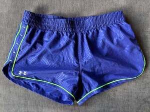 Under Armour HeatGear Running Shorts purple SMALL
